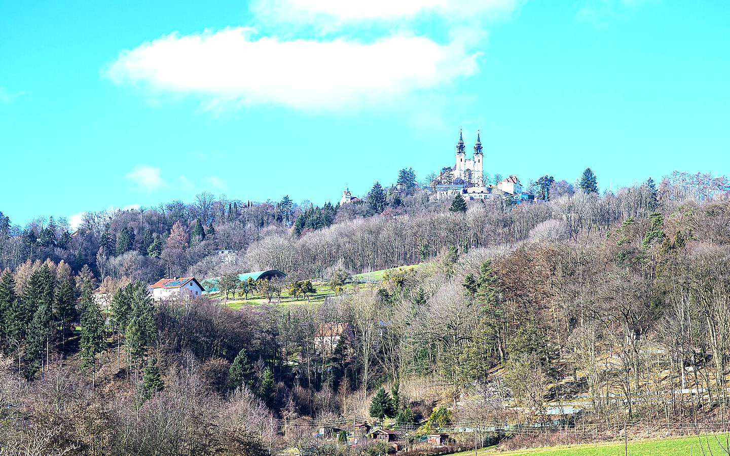 Pöstlingberg mit Wallfahrtskirche, fotografiert von Isiwal